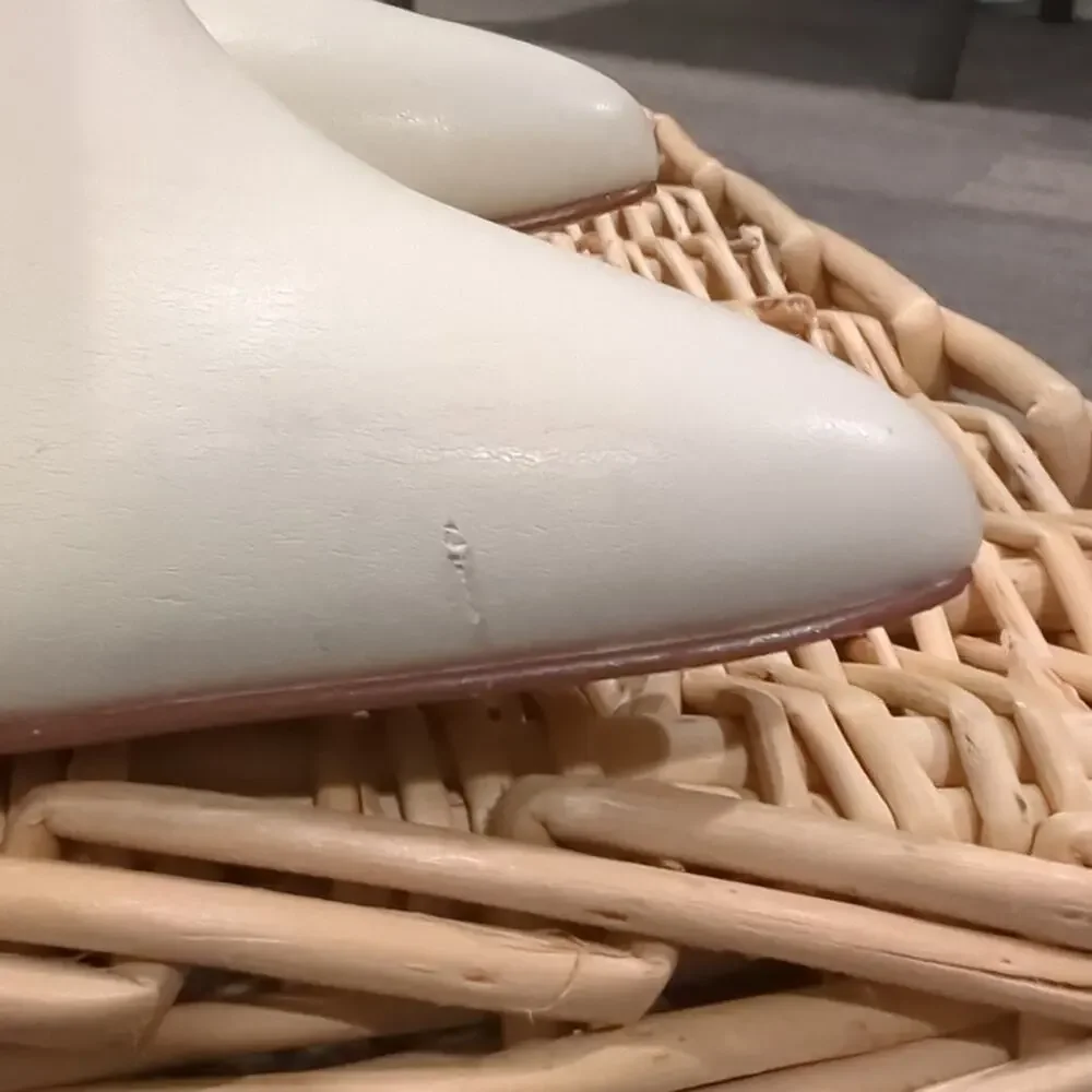 Izabella Rue Ivory Stiletto Booties Size 6 - Picture 8 of 10